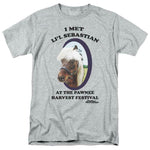 I met Lil Sebastian T-shirt Parks and Recreation comedy TV graphic tee NBC481