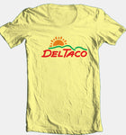 Del Taco t-shirt retro vintage style 70s fast food cotton graphic yellow tee