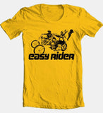 Easy Rider t-shirt retro classic 1970s movie cotton graphic film gold tee