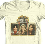 Charlie's Angels T-shirt 1970's retro style cotton graphic distressed tee CA100