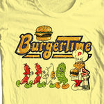 Burger Time Retro Arcade Game T-Shirt - Unisex Size - Graphic Cotton Tee