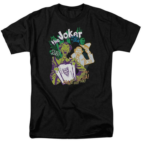 DC Comics The Joker "It's all a joke" retro comics graphic t-shirt BM1547