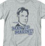NCIS TV series Leroy Jethro Gibbs Man Up Marine graphic t-shirt CBS975