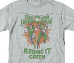 Green Lantern Green Arrow Retro DC Comics distressed graphic t-shirt GL355