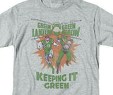 Green Lantern Green Arrow Retro DC Comics distressed graphic t-shirt GL355