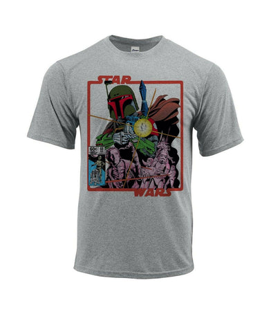 Star Wars Dri Fit graphic T-shirt Sun Shirt Boba Fett retro comic SPF tee