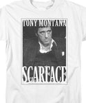 Scarface T-shirt men's classic fit white cotton graphic printed tee UNI690
