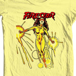 Firestar T-shirt retro Saturday Morning Cartoons superhero comics cotton tee