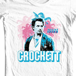 Miami Vice Crockett T-shirt Free Shipping 1980s retro TV show cotton tee NBC223
