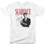 Scarface T-shirt men's classic fit white graphic cotton Tee UNI1003