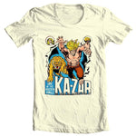 Ka-Zar Lord of the Hidden Jungle T shirt retro 1970's Marvel Comics graphic tee