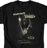 Army Of Darkness Who Wants Some T-Shirt 80s Evil Dead graphic tee for sale online store