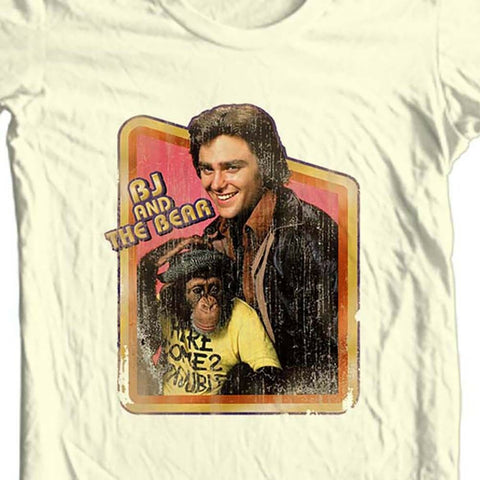 BJ and Bear T-shirt Keep On Truckin 1970s retro TV Land 100% cotton tee NBC172