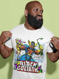 Black Goliath t-shirt retro Marvel design men's regular fit tee shirt