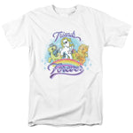 My Little Pony Friends T-shirt classic fit adult graphic cotton white tee