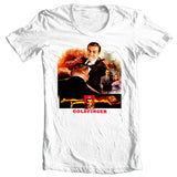 Goldfinger T-shirt James Bond 007 retro classic 1980s movie 100% cotton tee
