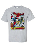 Invaders T-shirt regular fit  Kid Commandos marvel cotton blend graphic tee