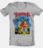 Tapper t-shirt retro 80's arcade game video game cotton blend graphic grey tee