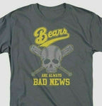 Bad News Bears T-shirt Baseball Skull 1970s movie retro cotton tee  PAR134