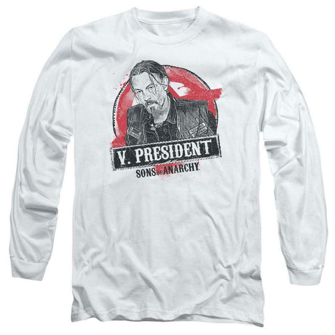 Sons of Anarchy "V. President" TV series long sleeve graphic t-shirt SOA117