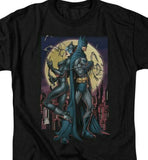 Batman  Catwoman t-shirt retro DC comics black cotton graphic tee BM2258