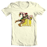 Hercules Prince of Power new adult regular fit beige cotton graphic tee