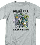 DC Villians Heroes T-shirt retro 80s comic book Joker Riddler grey tee DCO821B