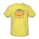 Dubble Bubble T-shirt men's regular fit 100% cotton graphic tee 80's retro style yellow tee for sale