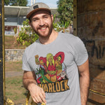 Adam Warlock Pip and Gamora T-shirt retro Marvel design gray graphic tee