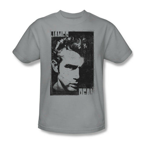 James Dean T-shirt Distressed Pic grey retro vintage celebrity cotton tee DEA459