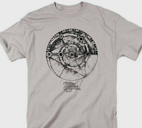 Dark Crystal Symbol T-shirt 80s movie retro style 100% grey cotton tee DKC128