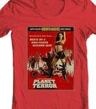 Planet Terror T-shirt grindhouse horror movie retro 100% cotton graphic tee