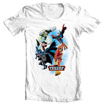 Justice League T-shirt adult classic fit cotton graphic tee DC comics JLA103