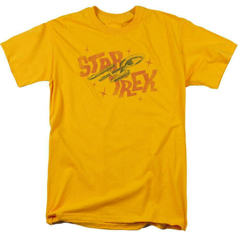 Star Trek distressed t-shirt U.S.S Enterprise Retro sci-fi graphic tee CBS1312