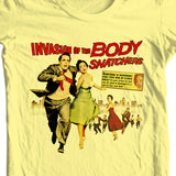 Invasion of the Body Snatchers T-shirt vintage science fiction yellow cotton tee
