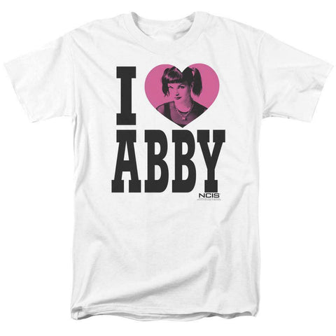 NCIS Drama TV series I Love Abby white cotton graphic t-shirt CBS817