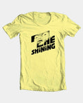 The Shining T-shirt retro 70's Stephen King horror movie 100% cotton yellow tee for sale online