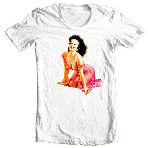 Pin Up Girl T shirt Tattoo vintage retro rockabilly 100% cotton graphic tee