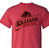 Killians Irish Red T-shirt classic mens fit cotton blend heather red graphic tee