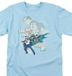Superman T-shirt DC comics book Clark Kent retro blue cotton 