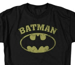 Batman DC Comics Superhero Distressed Batman Logo Graphic T-shirt BM2584