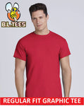 Bruce Lee T-shirt adult regular fit red cotton tee BLE157