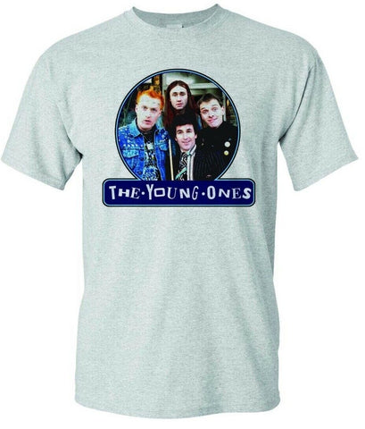 Young Ones T-shirt British TV classic mens fit cotton graphic heather gray tee