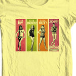 James Bond girls T shirt 007 Thunderball 60s retro movie film cotton graphic tee