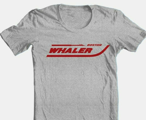 Boston Whaler t-shirt fishing cotton blend graphic grey tee