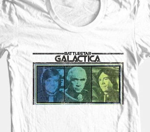 Battlestar Galactica T-shirt Originial TV series 1970's 80's cotton graphic tee