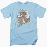 Shazam Distressed Logo T-shirt DC Comics men's cotton tee DCO547