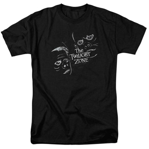 Twilight Zone Eye of the Beholder black t-shirt retro sci fi tv show Rod Serling tee