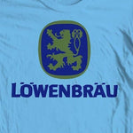 Lowenbrau Beer T-shirt retro German bar 100% cotton graphic printed tee