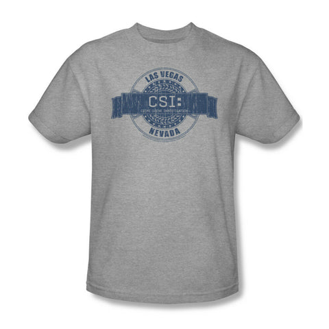CSI Las Vegas t-shirt television crime show heather grey tee CBS367